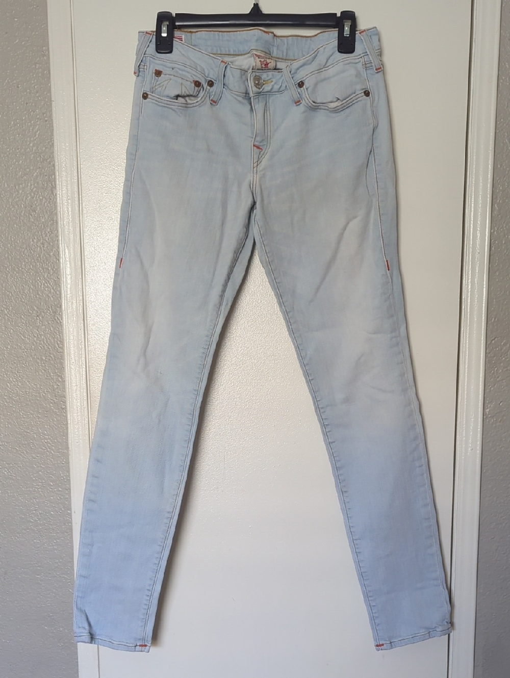 True Religion Light Blue Stella Skinny Jeans Size 30